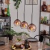 Koyoto Hanglamp Duidelijk, Koperkleurig, 3-lichts Koyoto Hanglamp Duidelijk, Koperkleurig, 3-lichts