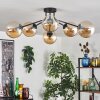 Gastor Plafondlamp 74 cm Amber, Duidelijk, 6-lichts Gastor Plafondlamp 74 cm Amber, Duidelijk, 6-lichts