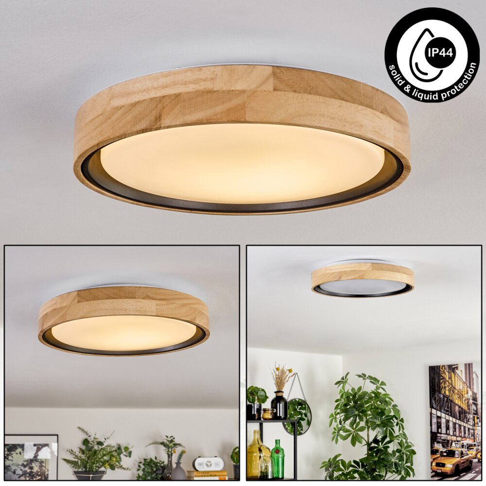 Melstad Plafondlamp LED Natuurlijke kleuren, Zwart, Wit, 1-licht main product photo