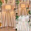Bassagoda Staande lamp Natuurlijke kleuren, 1-licht