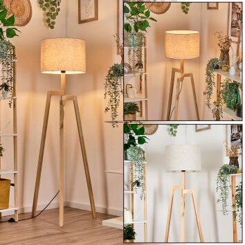Bassagoda Staande lamp Natuurlijke kleuren, 1-licht