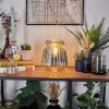 Telhais Tafellamp, Leeslamp Chroom, Rookkleurig, Zwart, 1-licht