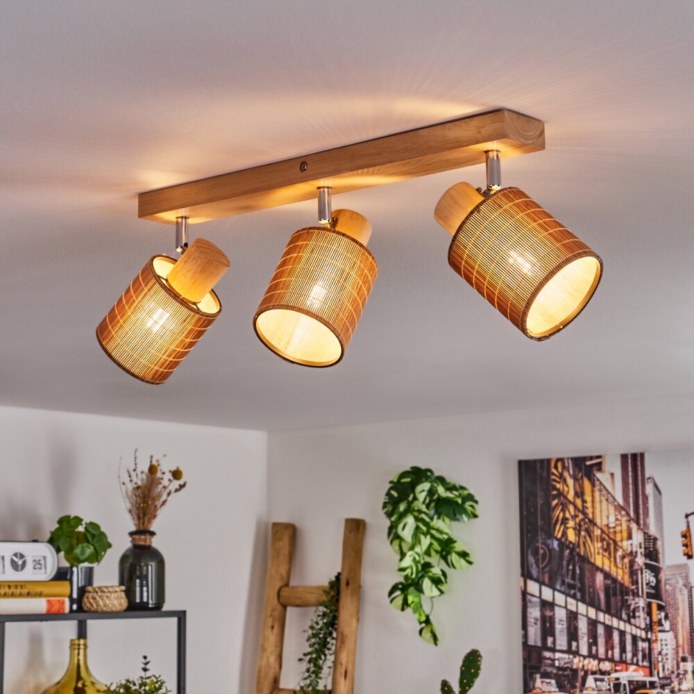 Kinnared Plafondlamp, Plafondspot Chroom, Natuurlijke kleuren, 3-lichts