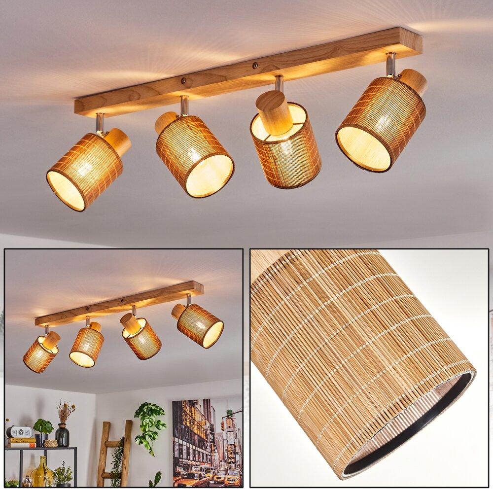 Kinnared Plafondlamp, Plafondspot Chroom, Natuurlijke kleuren, 4-lichts main product photo