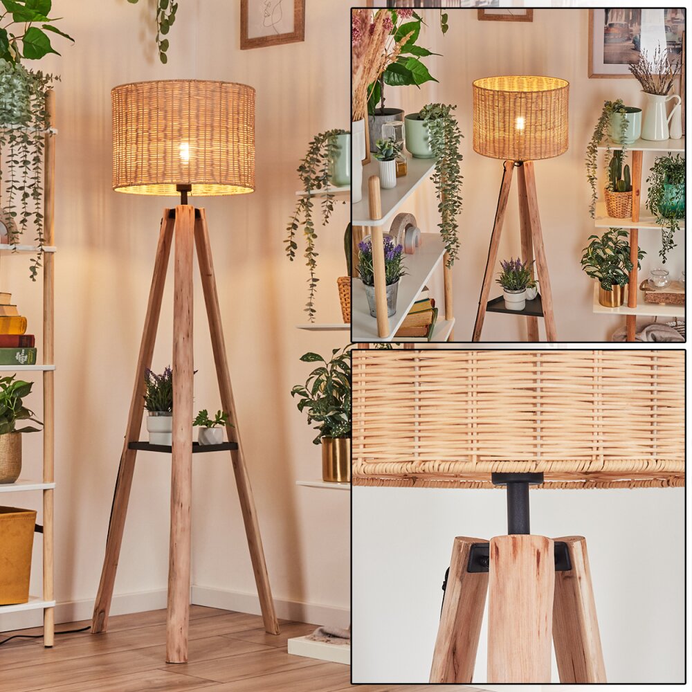 Cavaca Staande lamp Natuurlijke kleuren, Zwart, 1-licht main product photo