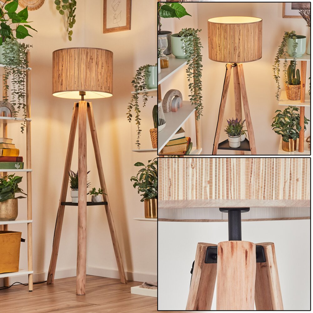 Bongal Staande lamp Natuurlijke kleuren, Zwart, 1-licht main product photo