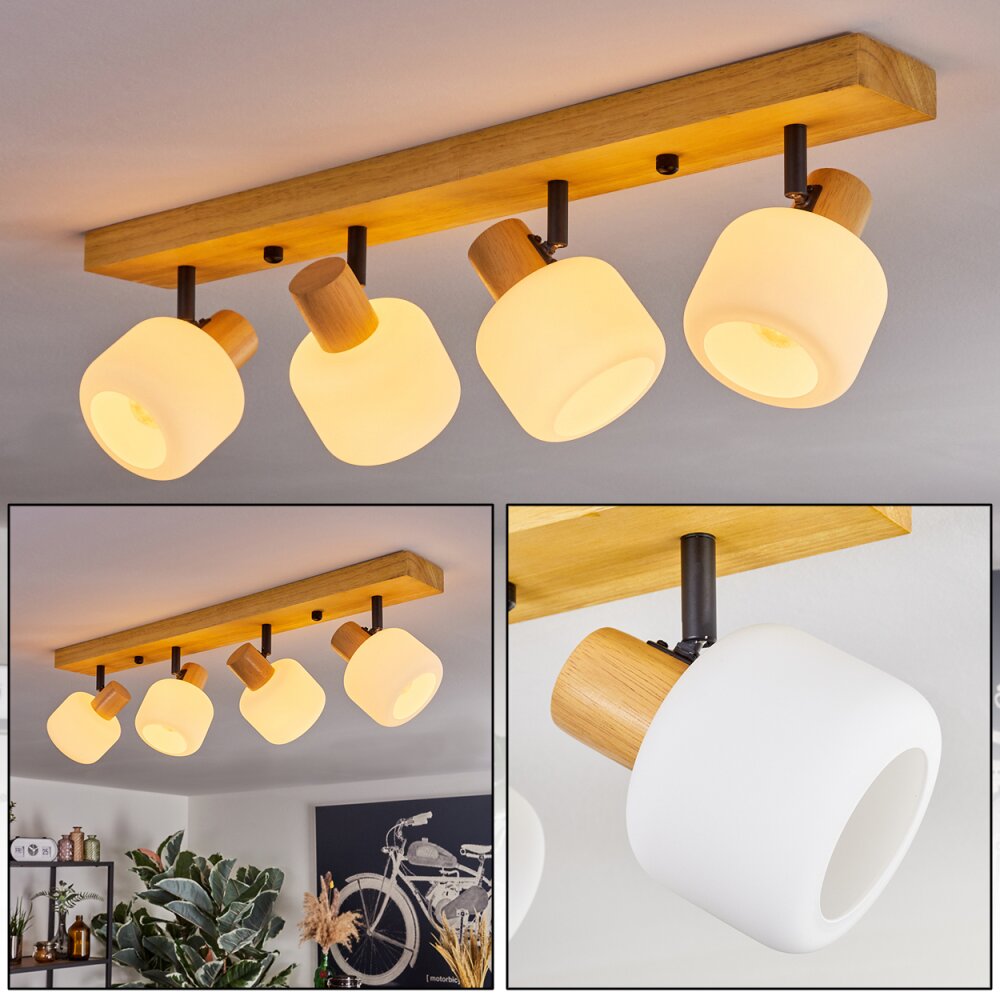 Miguas Plafondlamp Natuurlijke kleuren, Zwart, 4-lichts main product photo