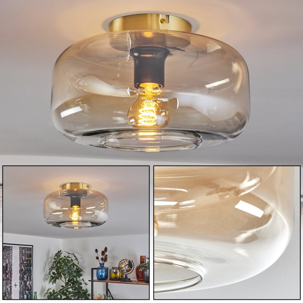 Boza Plafondlamp Messing, 1-licht main product photo