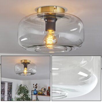 Boza Plafondlamp Messing, 1-licht Boza Plafondlamp Messing, 1-licht