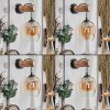 Vevino Wandlamp Natuurlijke kleuren, Zwart, 1-licht