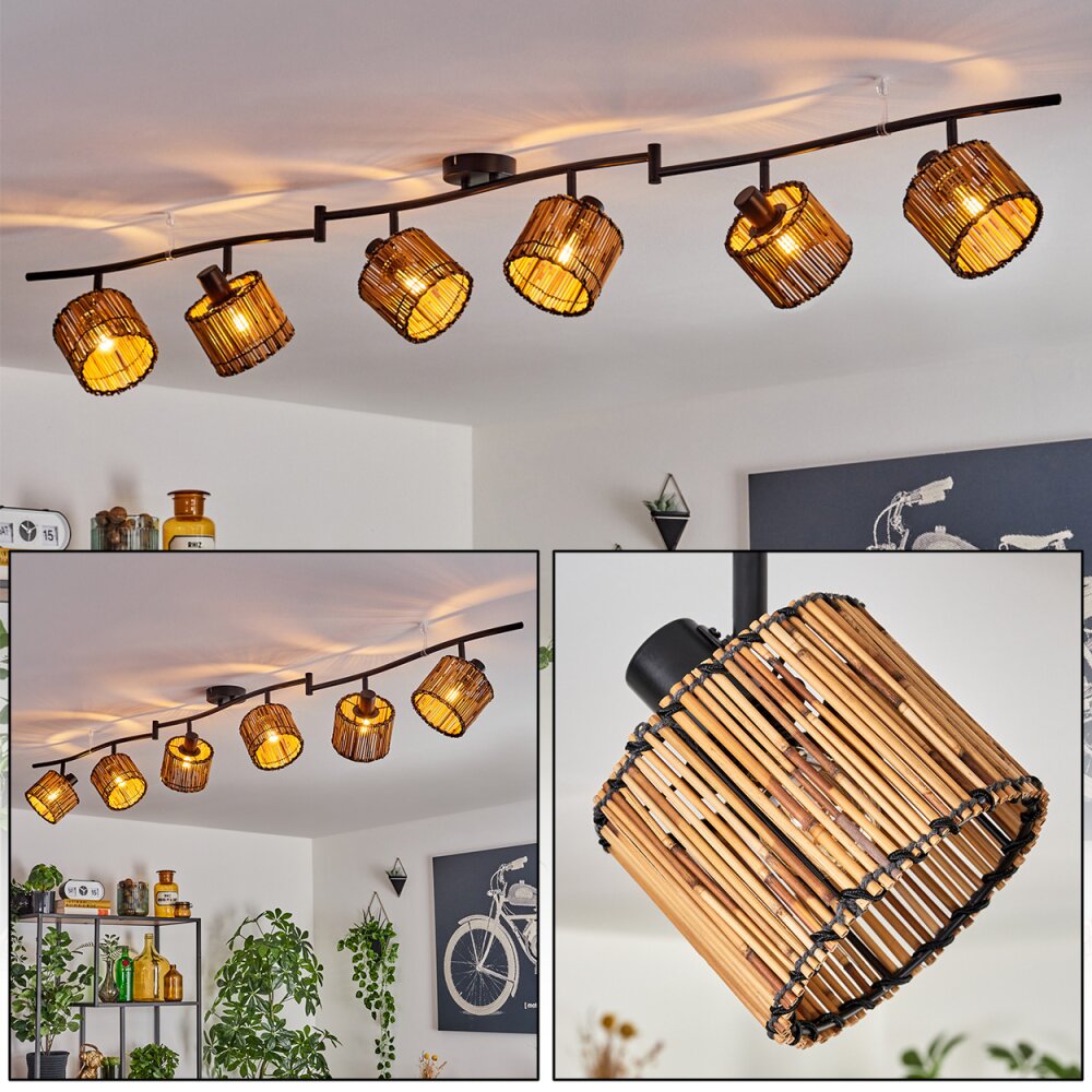 Cando Plafondlamp Zwart, 6-lichts main product photo