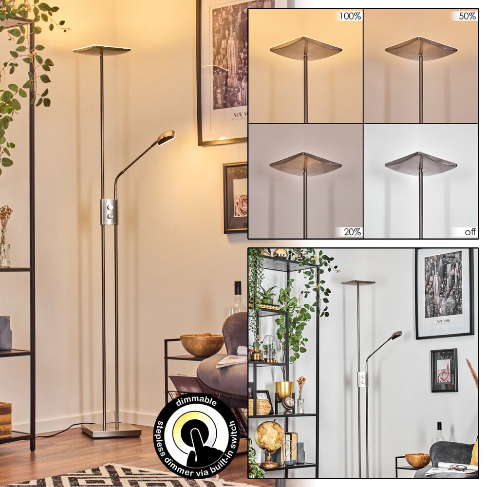 Antra Staande lamp LED Nikkel mat, 1-licht main product photo