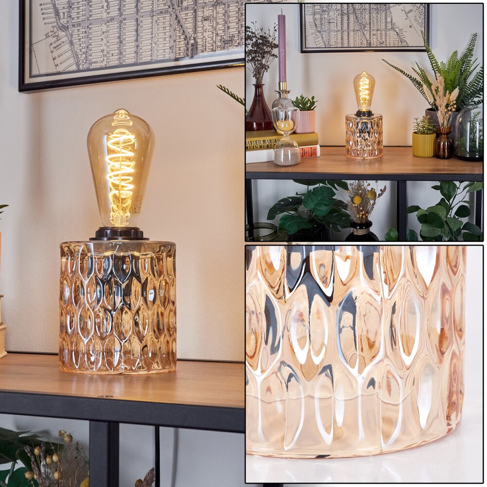 Sonhim Tafellamp Amber, Zwart, 1-licht main product photo