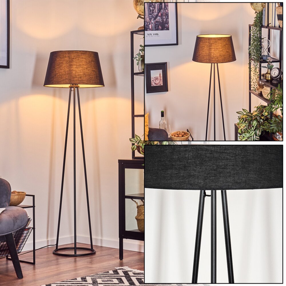 Bassagoda Staande lamp Zwart, Wit, 1-licht main product photo