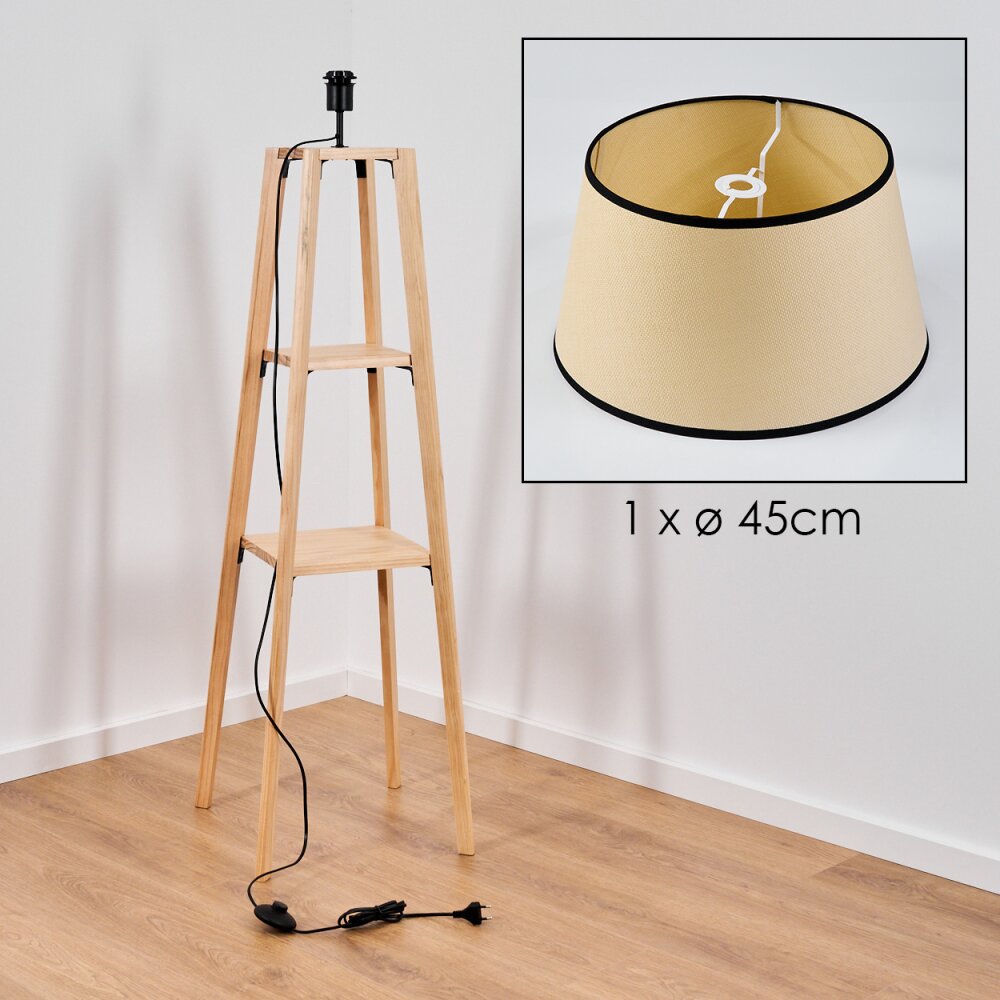 Chellas Staande lamp Natuurlijke kleuren, 1-licht