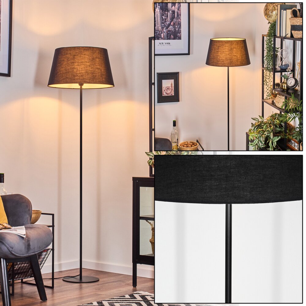 Bassagoda Staande lamp Zwart, Wit, 1-licht main product photo