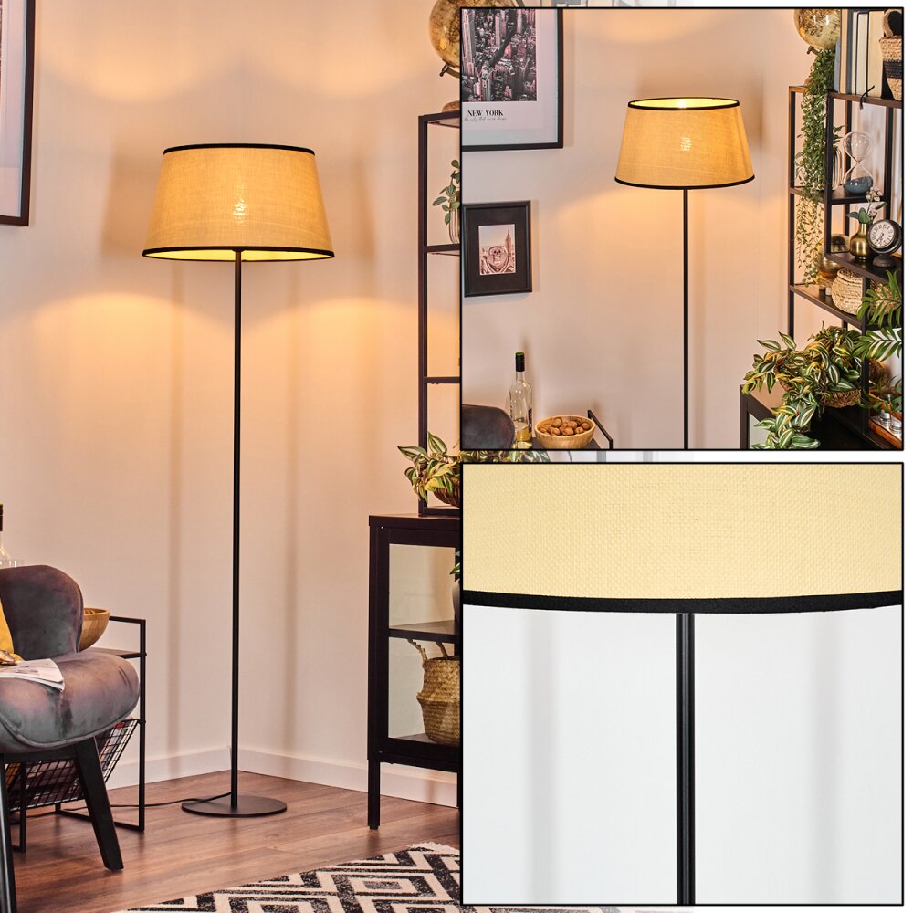 Chellas Staande lamp Beige, Zwart, 1-licht main product photo