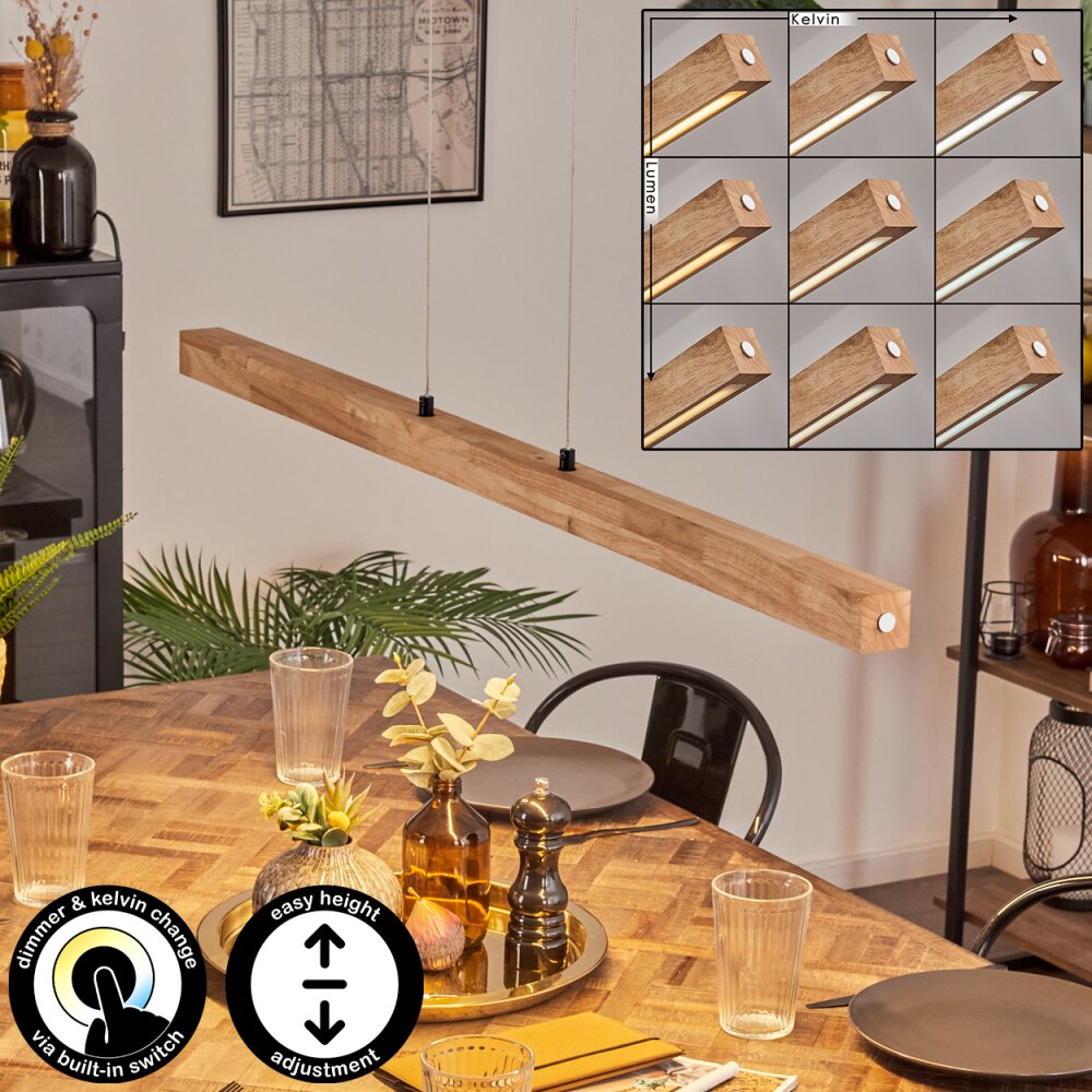 Carbellino Hanglamp LED Natuurlijke kleuren, Zwart, 1-licht main product photo
