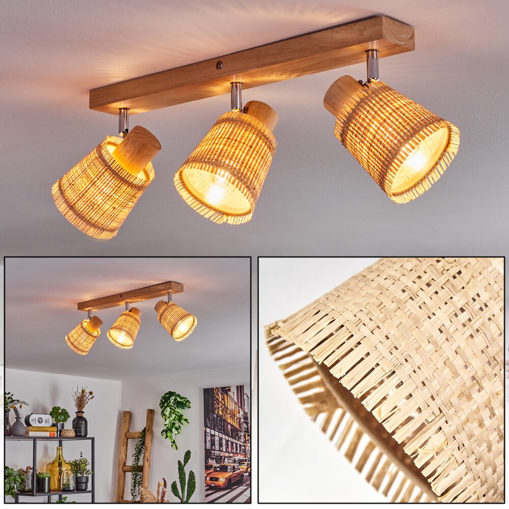Lindberg Plafondlamp Chroom, Natuurlijke kleuren, 3-lichts main product photo