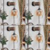 Vevino Kogellampje, Wandlamp Natuurlijke kleuren, Zwart, 1-licht