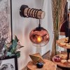 Ripoll Kogellampje, Wandlamp Natuurlijke kleuren, Zwart, 1-licht