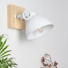 Svanfolk Muurlamp Bruin, Wit, 1-licht
