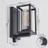 Portalis Wandlamp voor buiten Zwart, 1-licht, Bewegingsmelder Portalis Wandlamp voor buiten Zwart, 1-licht, Bewegingsmelder