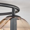 Gastor Plafondlamp, Kogellampje Amber, 3-lichts