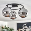 Gastor Plafondlamp, Kogellampje Chroom, Rookkleurig, 3-lichts