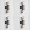 Morbak Wandlamp voor buiten, Licht omhoog & omlaag Zwart, 2-lichts