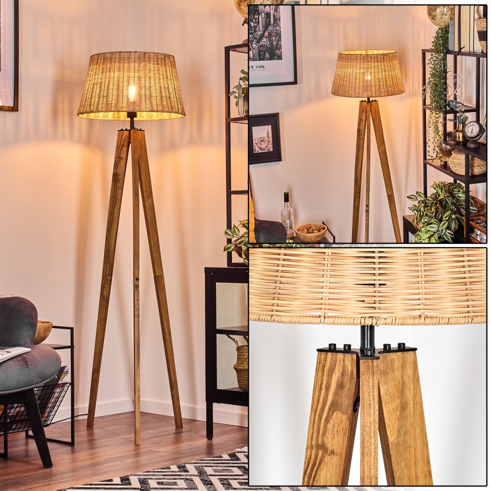 Cavaca Staande lamp Natuurlijke kleuren, Zwart, 1-licht main product photo