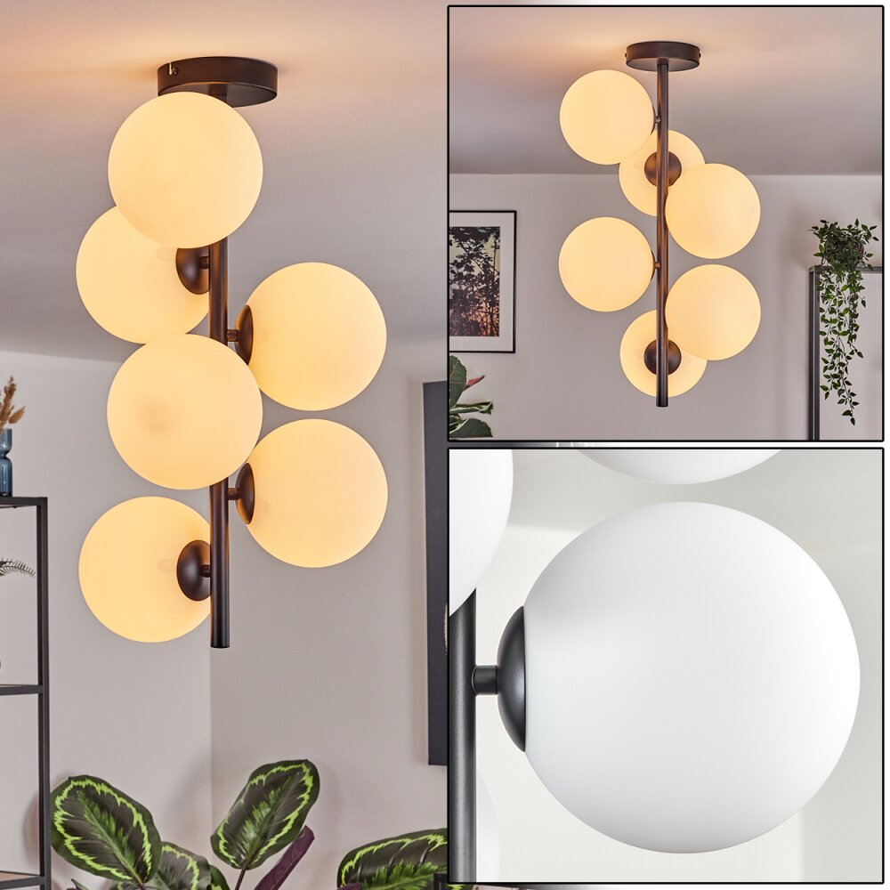 Gastor Plafondlamp, Kogellampje Transparant, 6-lichts main product photo