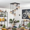 Gastor Plafondlamp, Kogellampje Amber, Duidelijk, Rookkleurig, 9-lichts