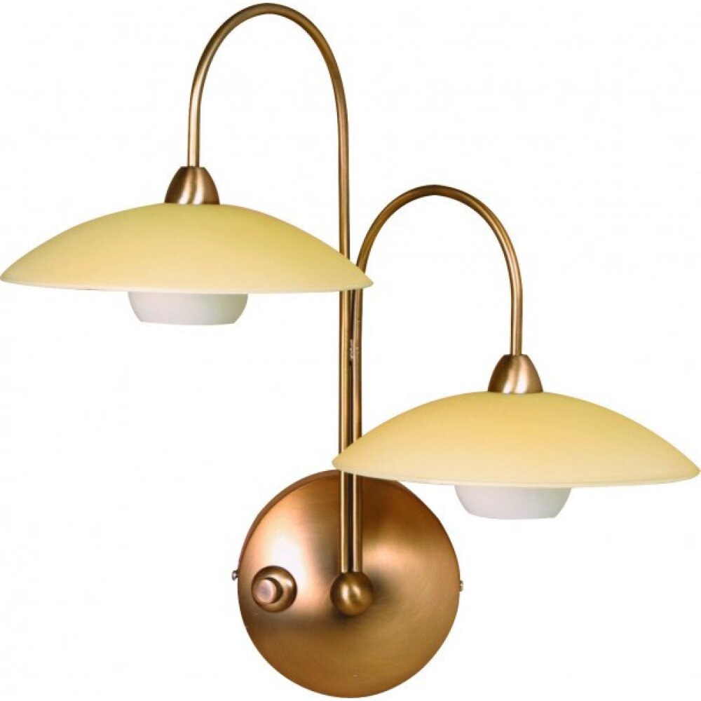 steenhouwer ALEPPO Wandlamp Brons, 2-lichts main product photo