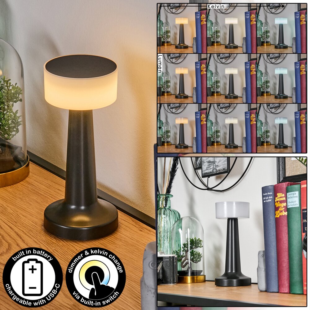 Gallboda Tafellamp LED Zwart, 1-licht main product photo