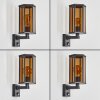 Monfanim Wandlamp voor buiten Zwart, 1-licht