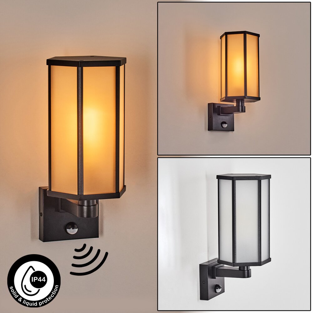 Monfanim Wandlamp voor buiten Zwart, 1-licht main product photo