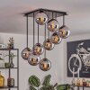 Gastor Plafondlamp, Kogellampje Chroom, Rookkleurig, 9-lichts