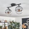 Gastor Plafondlamp, Kogellampje Duidelijk, Rookkleurig, 2-lichts