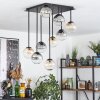 Chehalis Plafondlamp, Kogellampje Amber, Duidelijk, Rookkleurig, 9-lichts