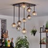 Chehalis Plafondlamp, Kogellampje Amber, Duidelijk, Rookkleurig, 9-lichts