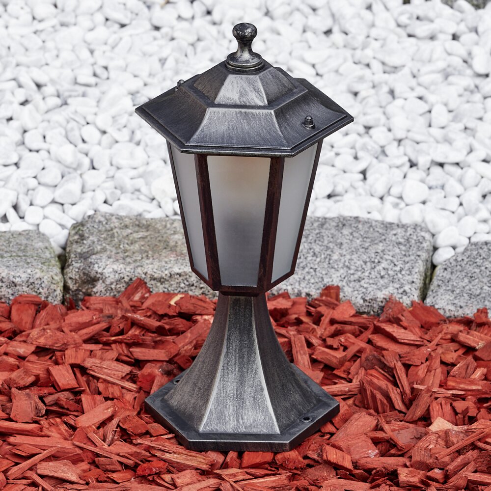 Loria Plint licht Zwart, Zilver, 1-licht