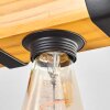 Skads Plafondlamp, Plafondspot Natuurlijke kleuren, Zwart, 1-licht
