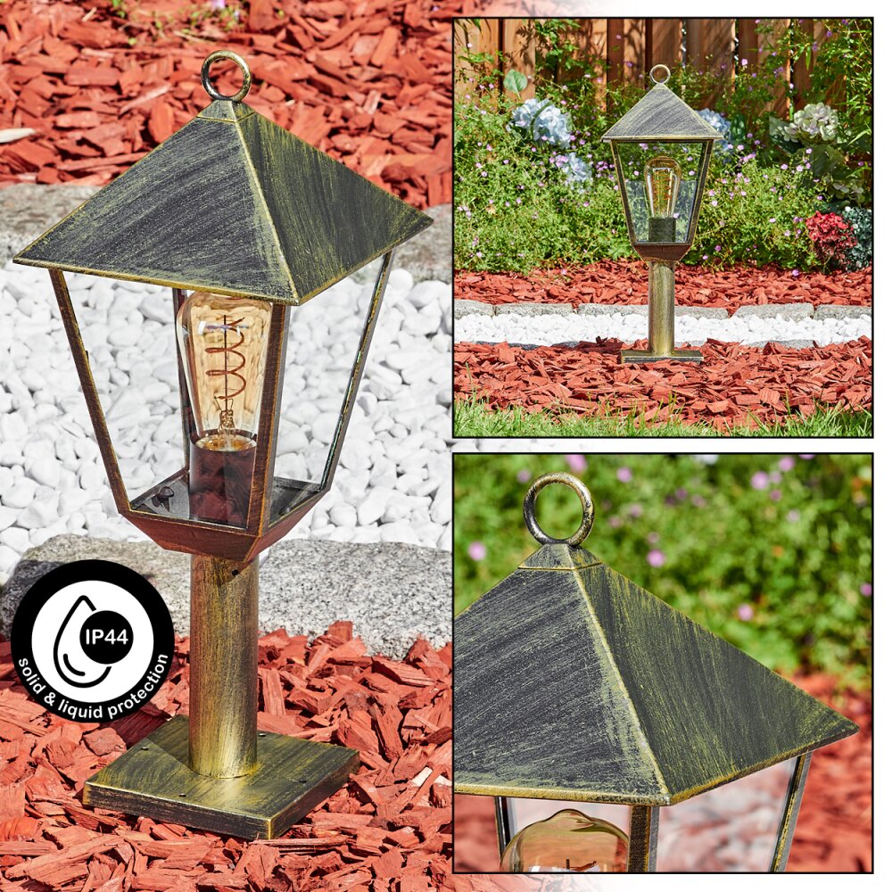 Anfei Buitenlicht, Plint licht, Pad licht Bruin, Goud, 1-licht main product photo
