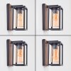 Portalis Buitenlicht, Wandlamp voor buiten Bruin, houtlook, Zwart, 1-licht