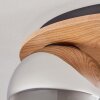 Koyoto Plafondlamp, Kogellampje Natuurlijke kleuren, Zwart, 3-lichts
