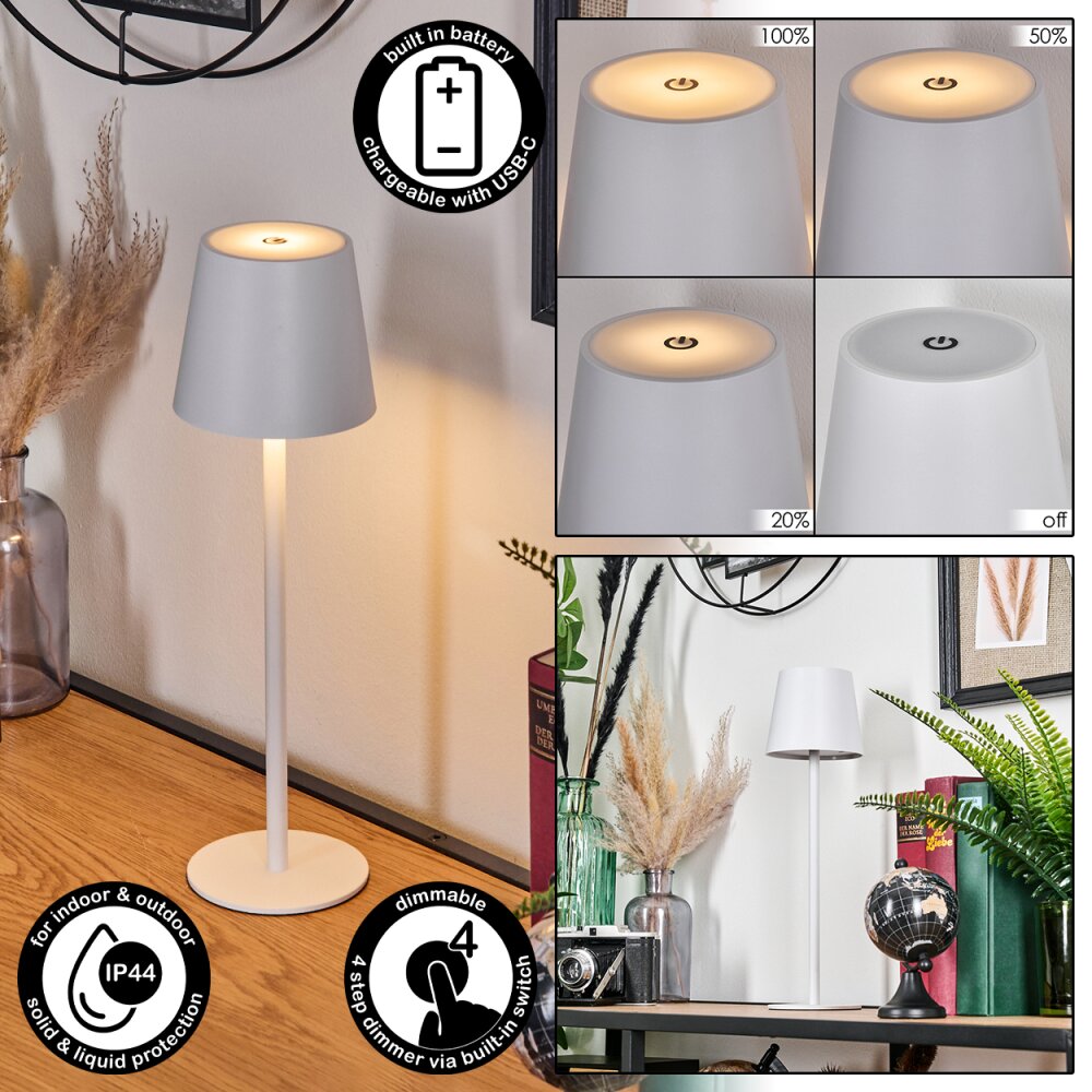 Salgadinho Tafellamp LED Wit, 1-licht main product photo