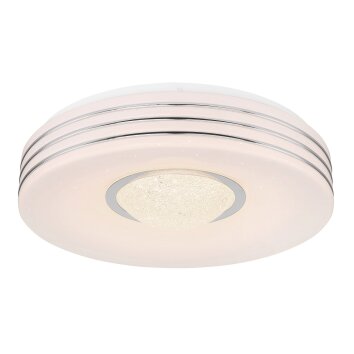 Globo MEFFA Plafondlamp LED Wit, 1-licht, Afstandsbediening Globo MEFFA Plafondlamp LED Wit, 1-licht, Afstandsbediening