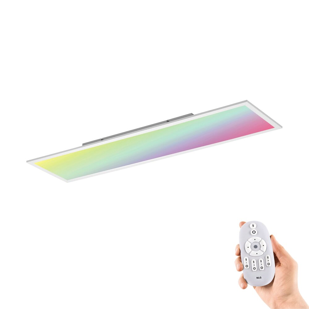 Lichten Direct FLAT Plafondlamp, Paneel LED Wit, 1-licht, Afstandsbediening, Kleurwisselaar main product photo