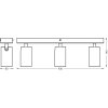 Ledvance Spot Plafondlamp, Plafondspot LED Wit, 3-lichts